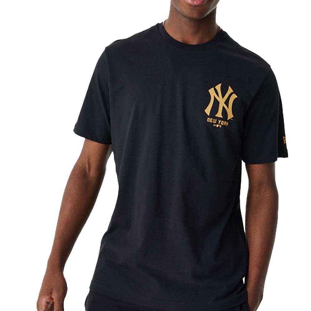 T-shirt Noir Homme New Era Team Graphic Neyyan pas cher