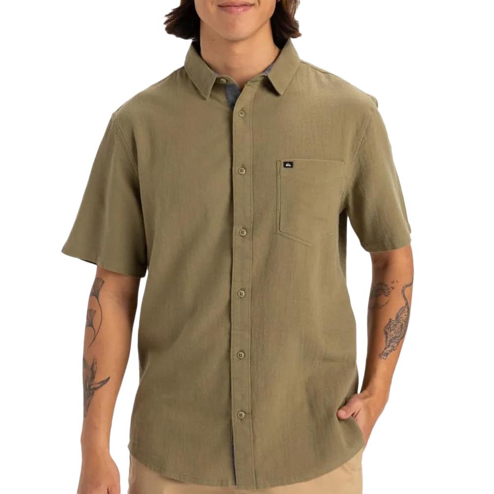 Chemise Kaki Homme Quiksilver Timebox pas cher