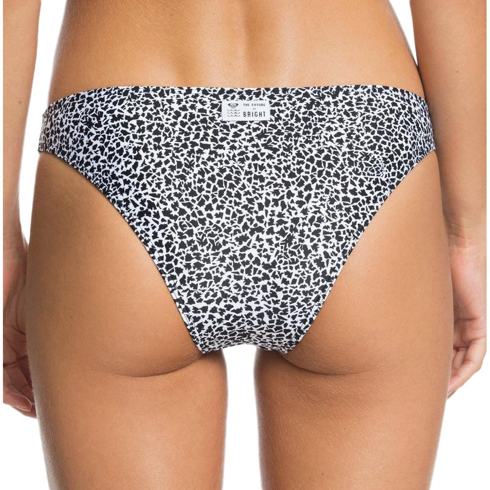 Bas de maillot de bain Blanc/Noir Femme Roxy Pop Surf Mod vue 2