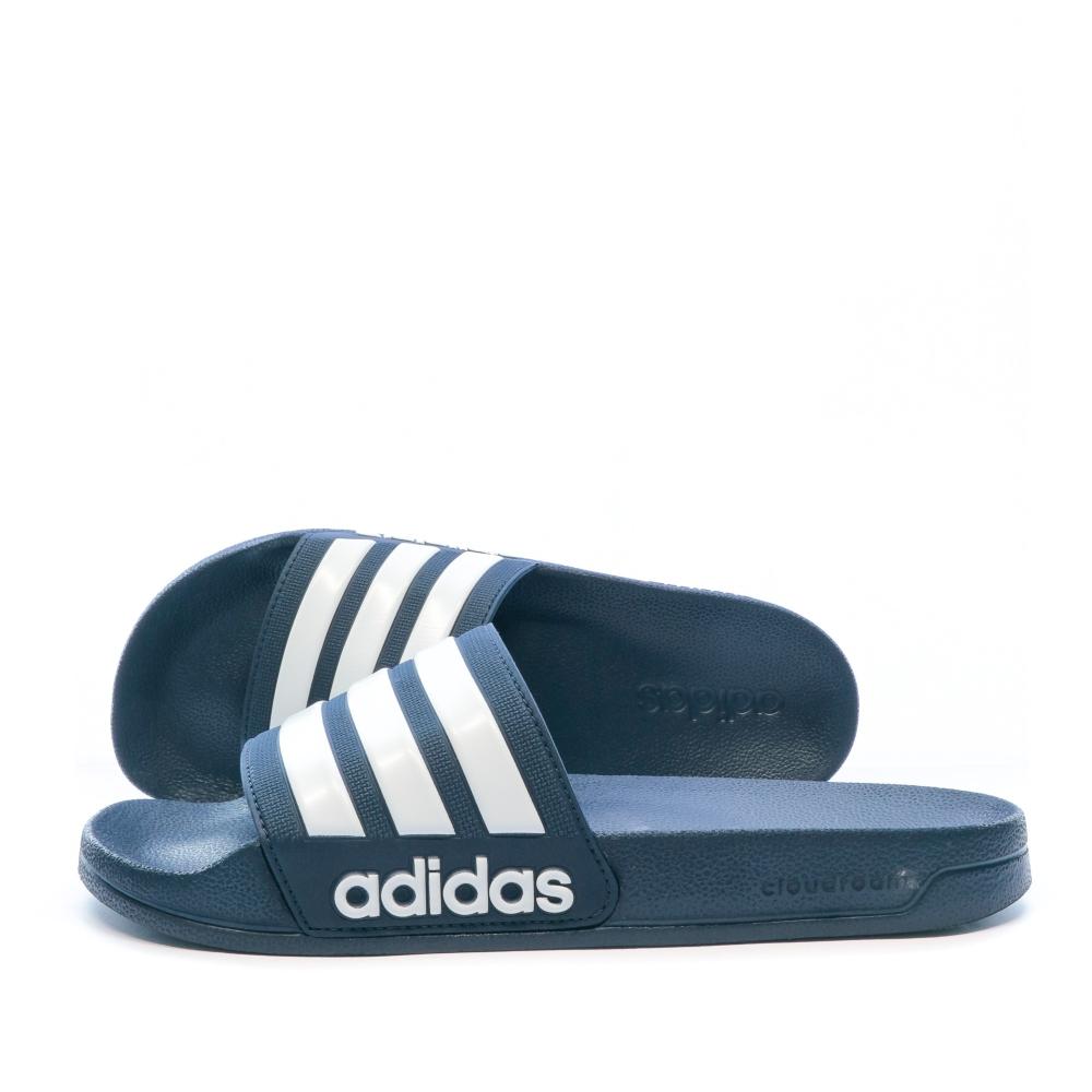 Claquettes marine homme Adidas Adilette pas cher