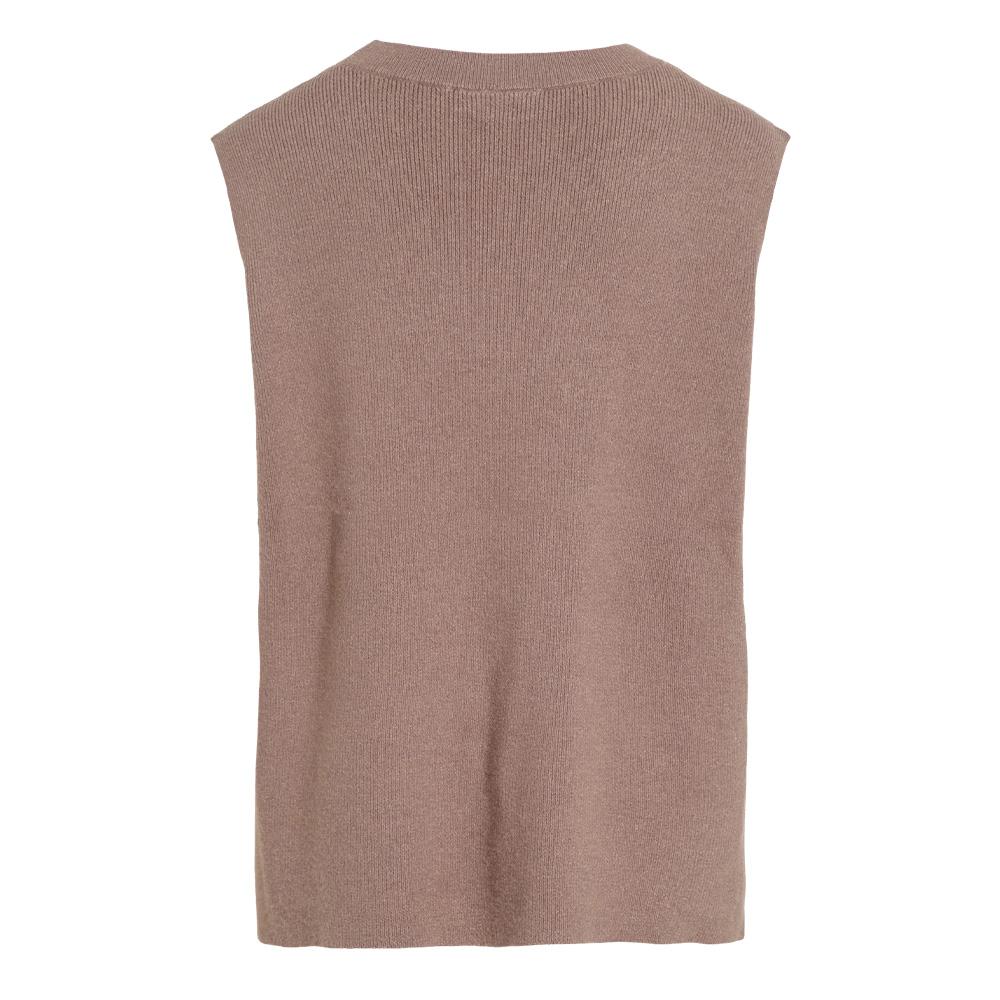 Pull Sans Manches Beige Femme Vila Vichelle vue 2