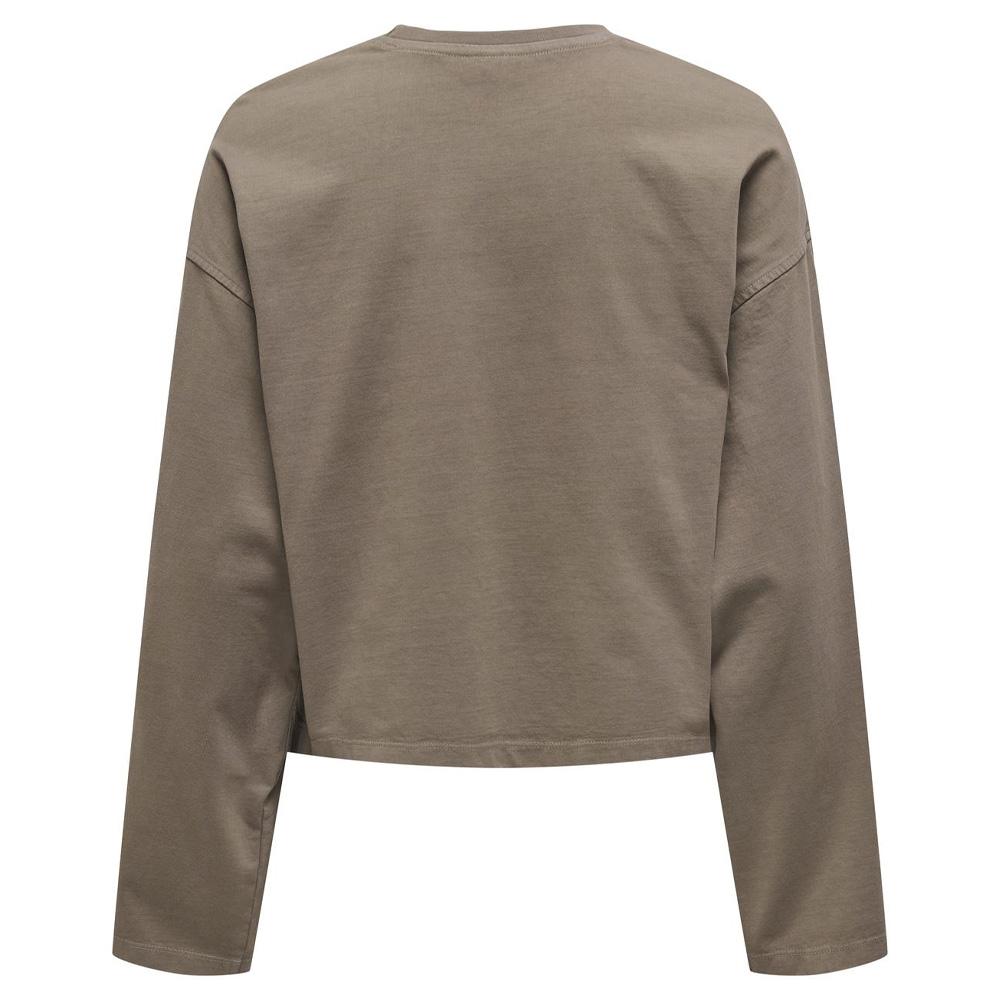 T-Shirt Manches Longues Marron Femme JDY Washed vue 2