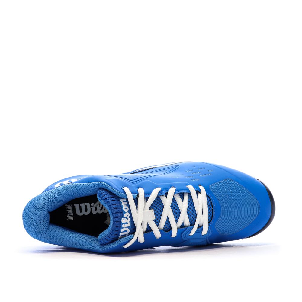 Chaussures de tennis Bleu/Blanches Homme Wilson Rush Pro vue 4