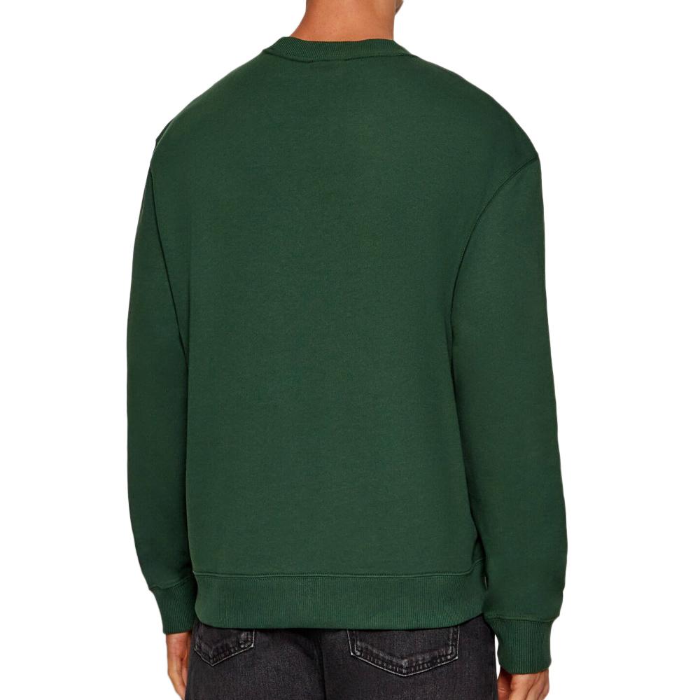 Sweat Vert Homme Calvin Klein Jeans 350 Terry Badge vue 2