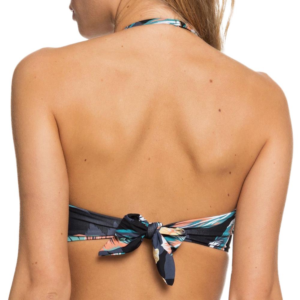 Haut de Bikini Bandeau Noir Femme Roxy Printed Beach Classics vue 2