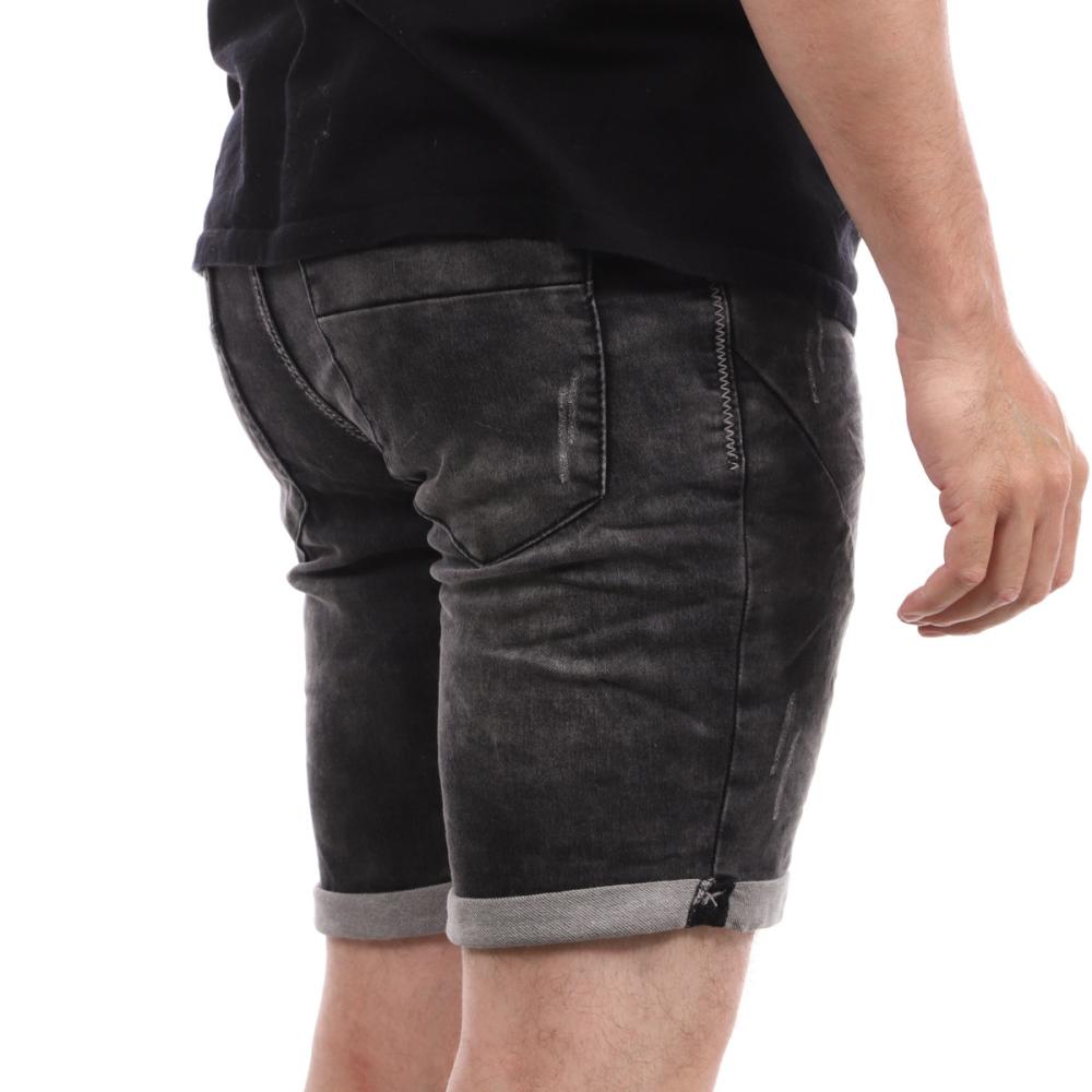 Short en jean Gris Homme Sublevel Denim vue 2