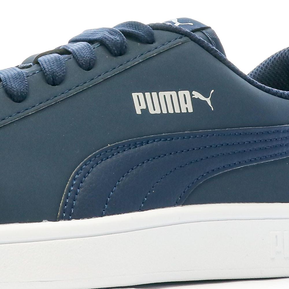 Baskets Marine/Blanc Homme Puma Smash v2 Buck vue 7