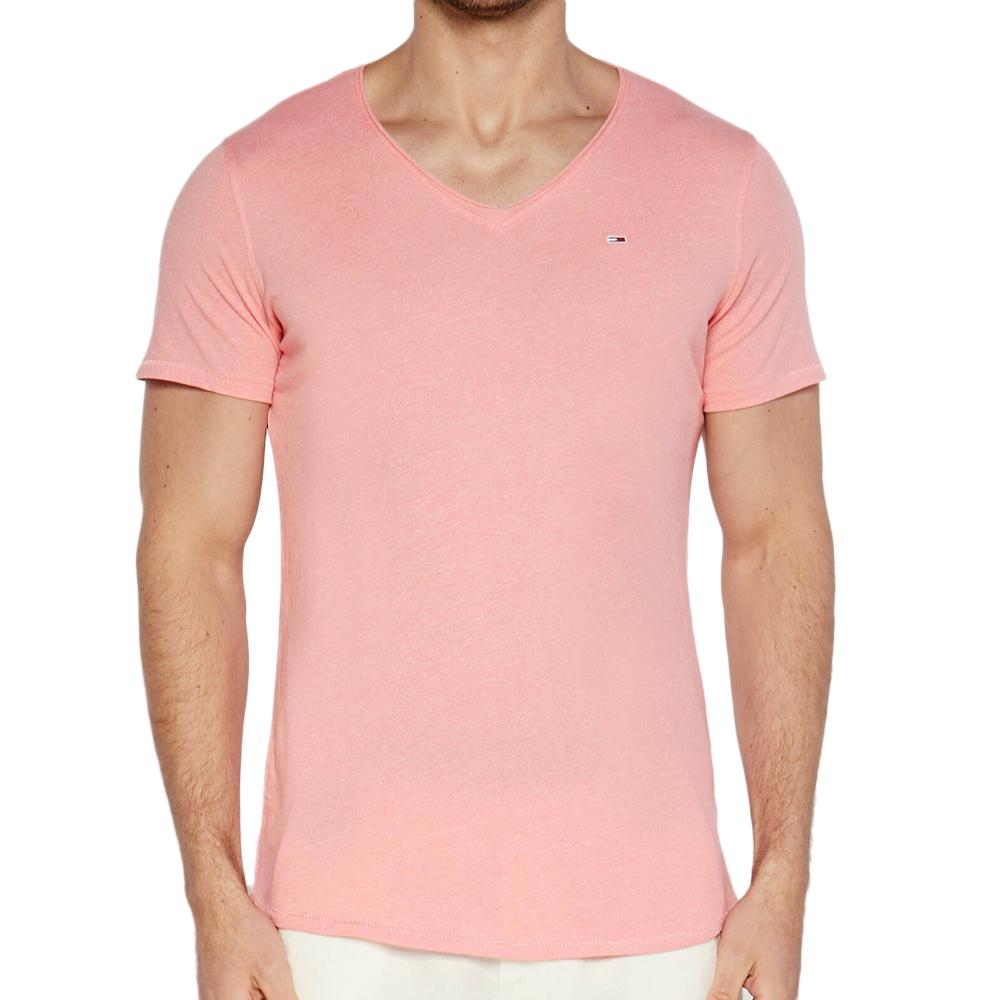T-shirt Rose Homme Tommy Hilfiger Jaspe pas cher