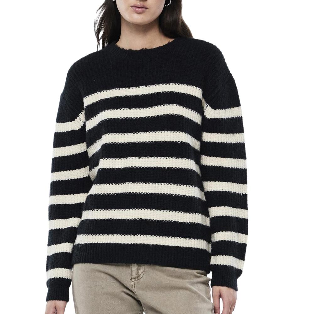 Pieces Klara Jersey Blanco/Negro Mujer barato