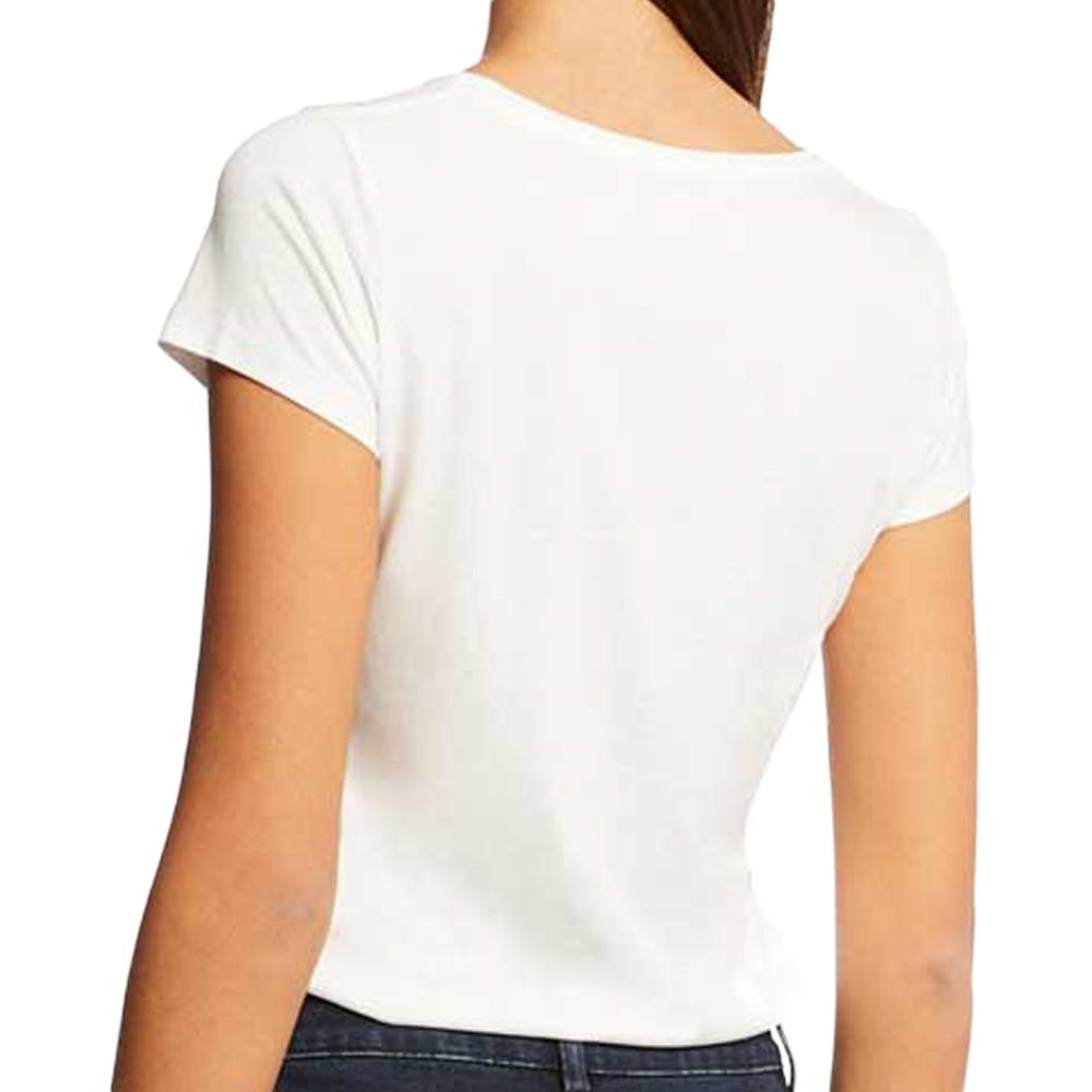 T-shirt Blanc/Vert Femme Morgan Dtoi vue 2