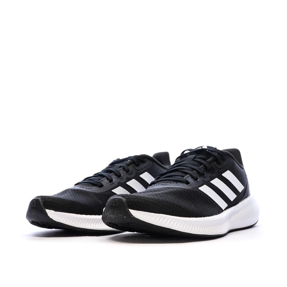 Baskets Noires/Blanches Femme Adidas Runfalcon vue 6