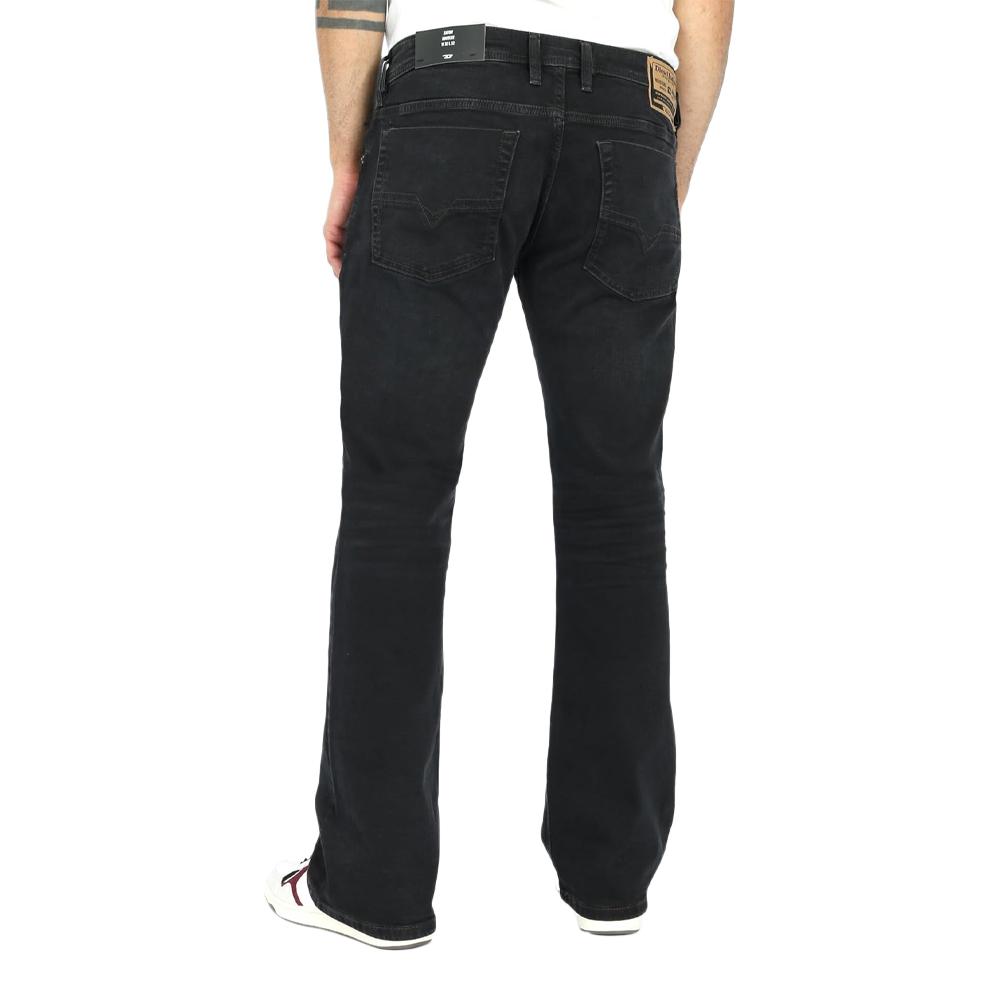 Jean Droit Noir Homme Diesel Zatiny vue 2