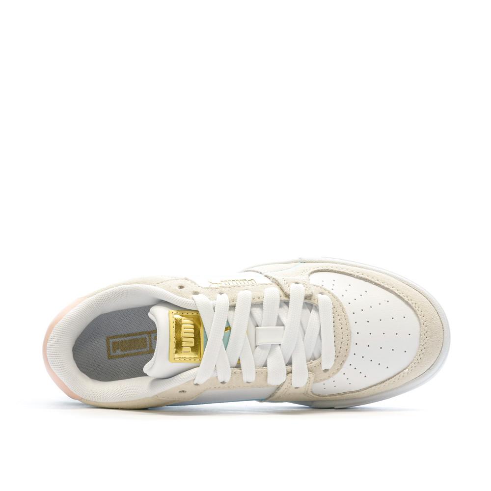 Baskets Blanc/Beige/Jaune Femme Puma Pro Tweak vue 4