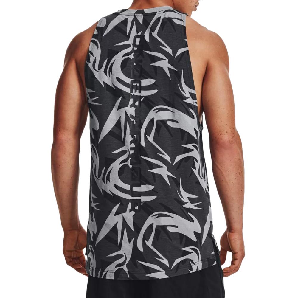 Débardeur Noir/Gris Homme Under Armour Baseline vue 2