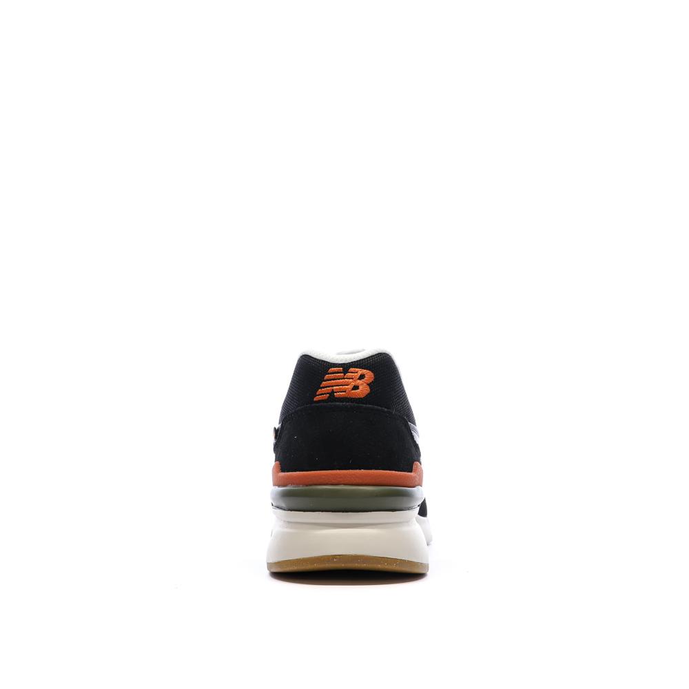 Baskets Noir/Orange Homme New Balance 997 vue 3