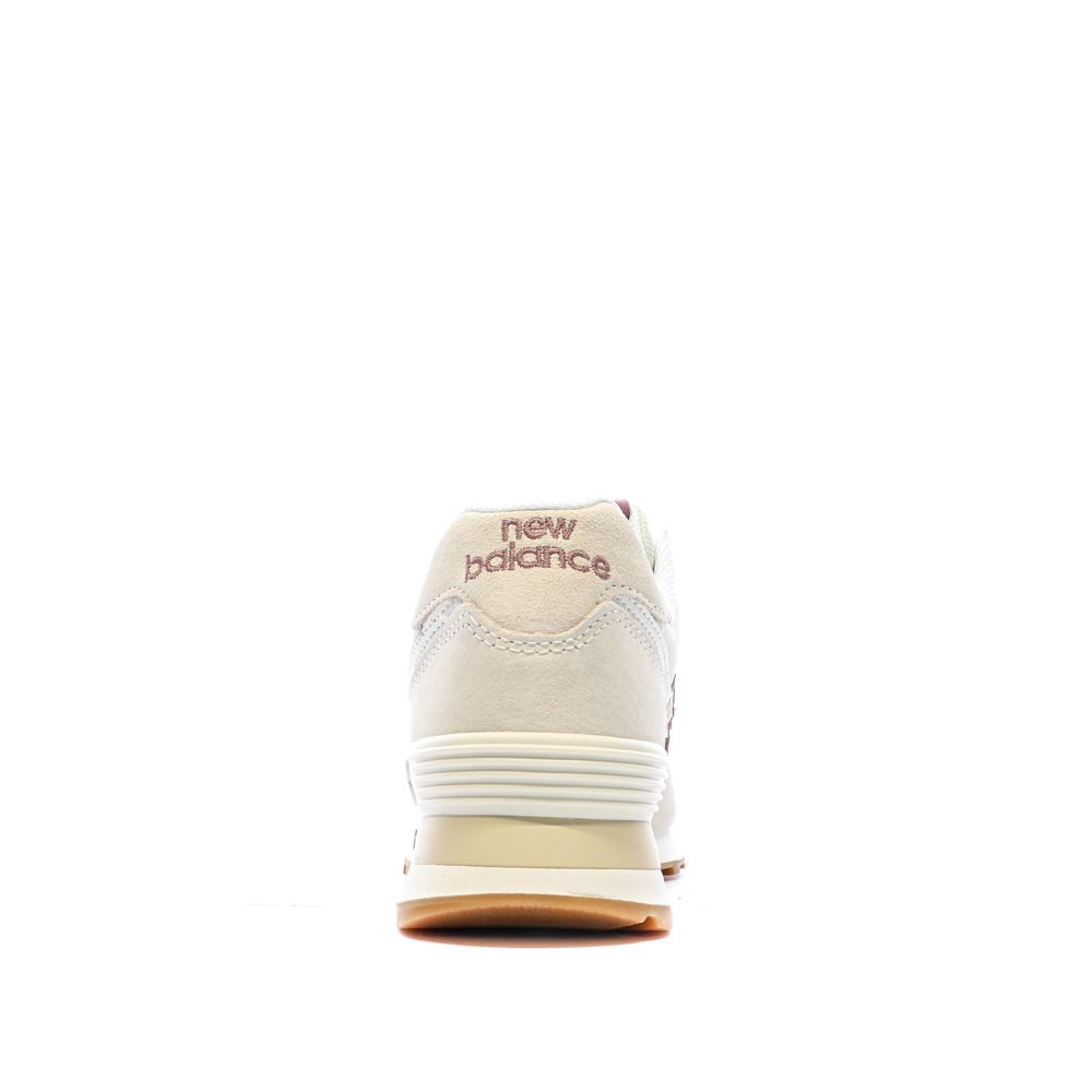 ML574 Baskets Beige/Rose Femme New Balance vue 3