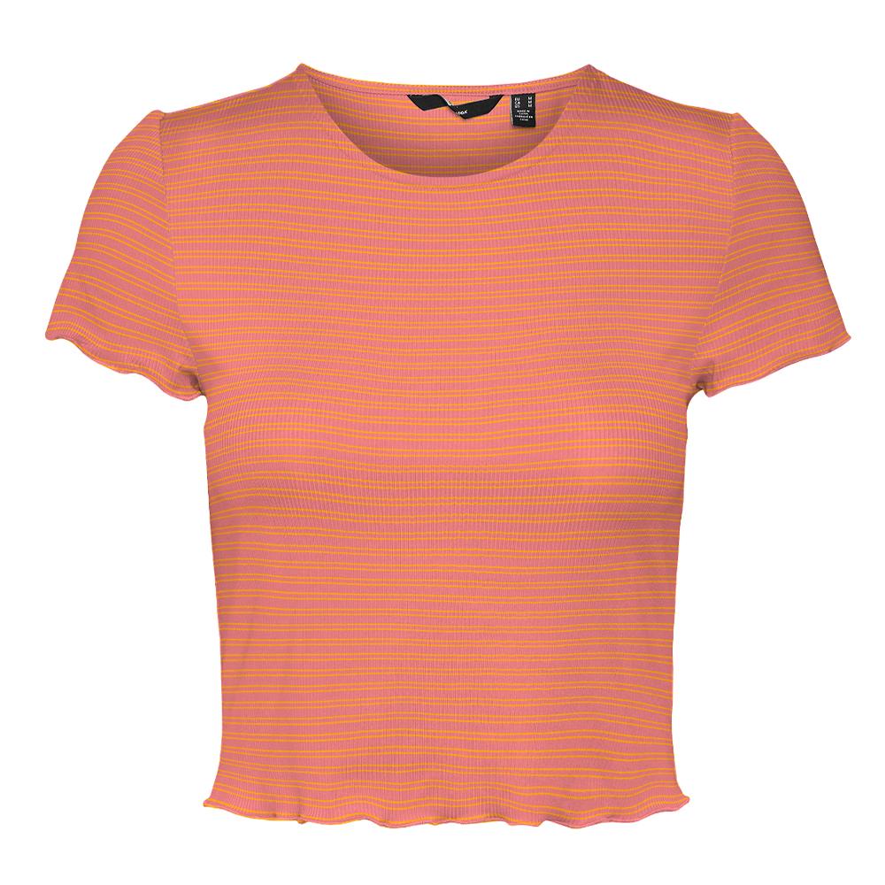 T-Shirt Rose/Orange Femme Vero Moda Madi Jill pas cher