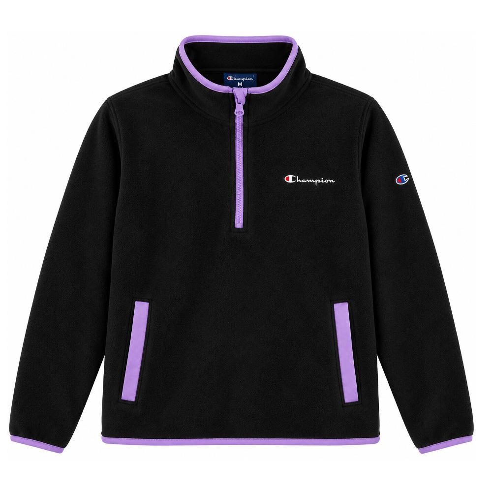Polaire Noir/Violet Fille Champion pas cher