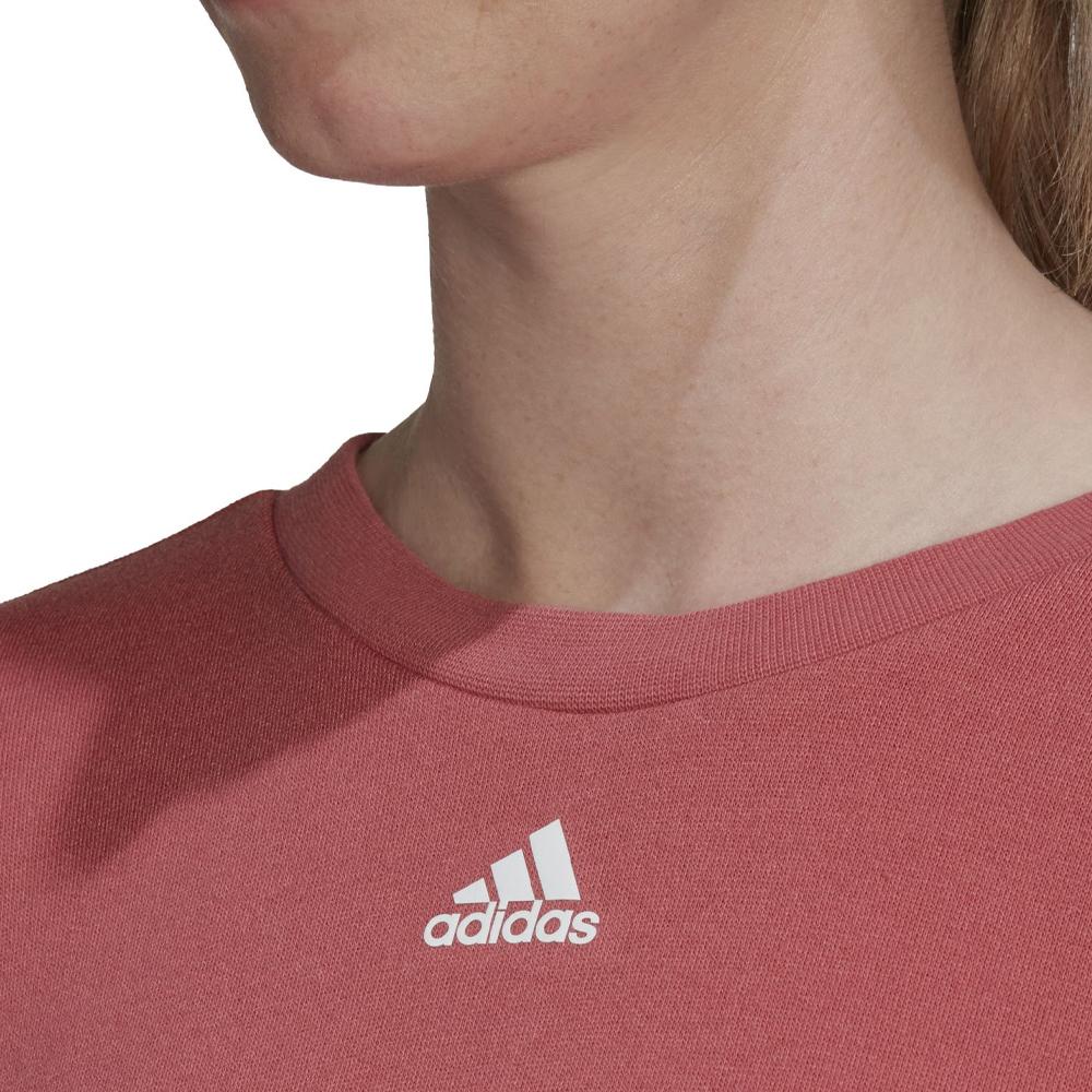 Sweat Rose Femme Adidas Stdio vue 3