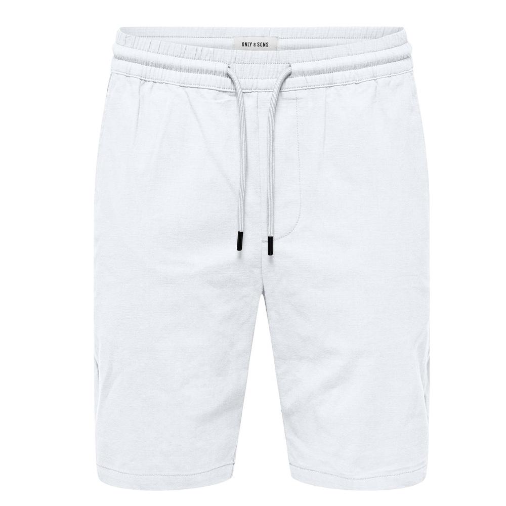 Short Blanc Homme Only & Sons Capri pas cher