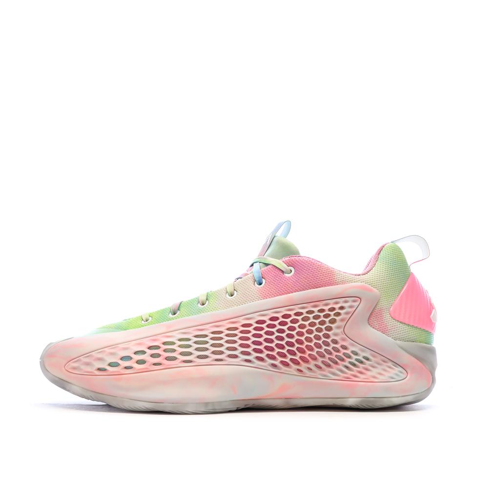 Chaussures de Basketball Rose/Blanc Homme Adidas Anthony Edwards 1 Low pas cher