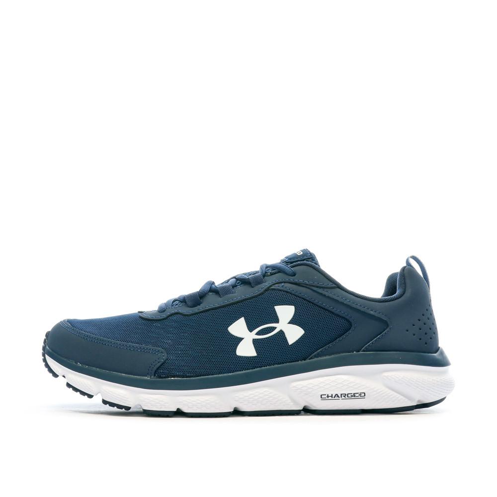 Chaussures de running Marine/Blanc Homme Under Armour Charged Assert 9 pas cher