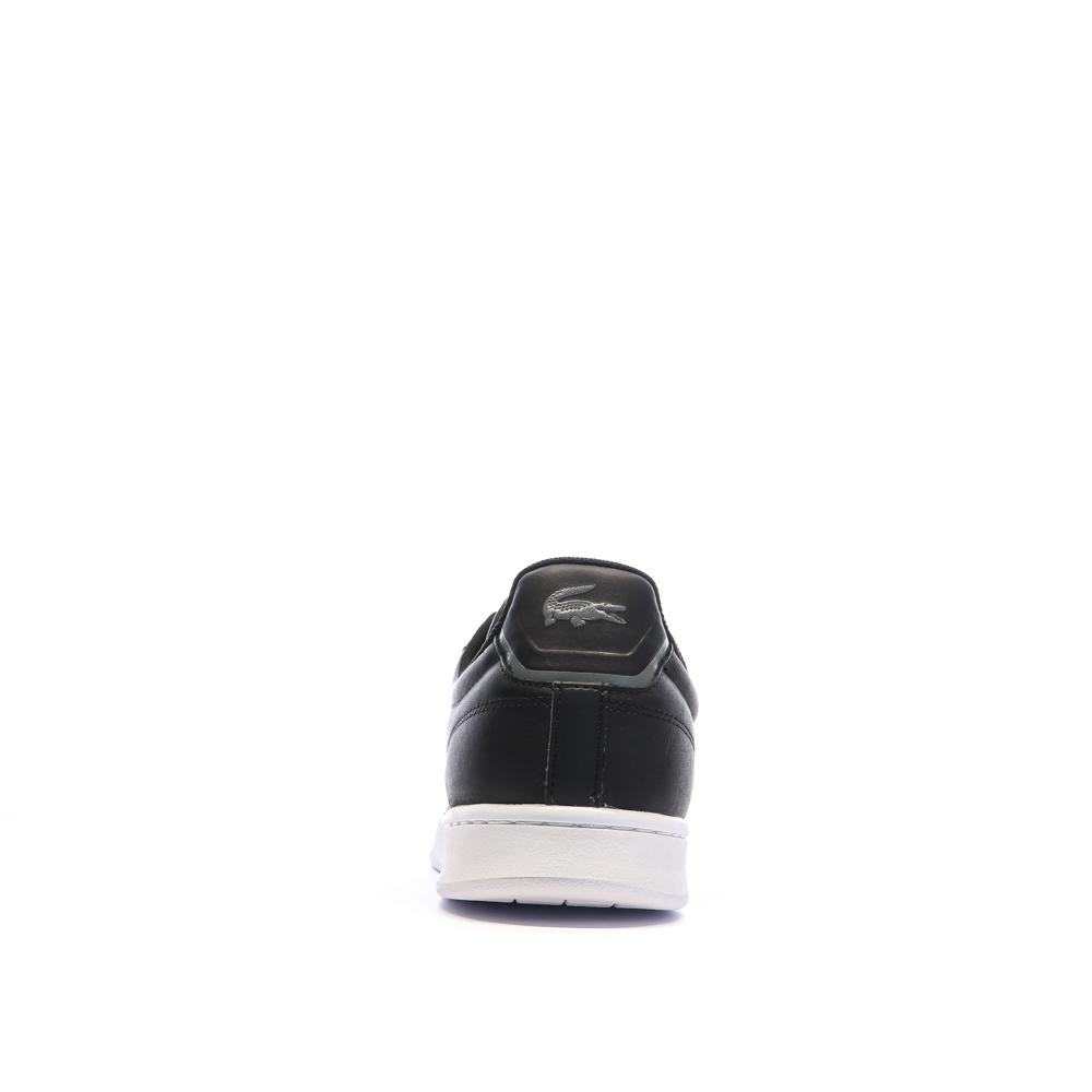 Baskets Noires Homme Lacoste Carnaby vue 3