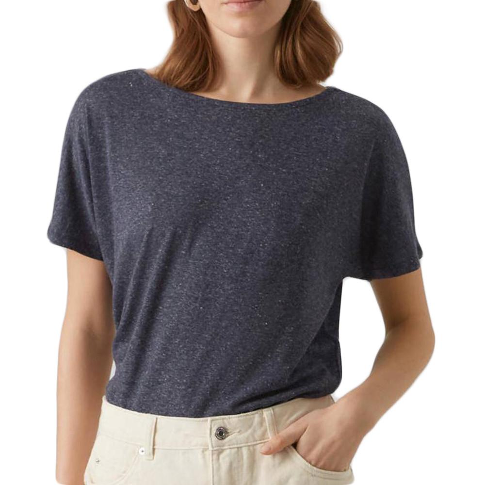 T-shirt Marine Chiné Femme Vero Moda Marijune pas cher