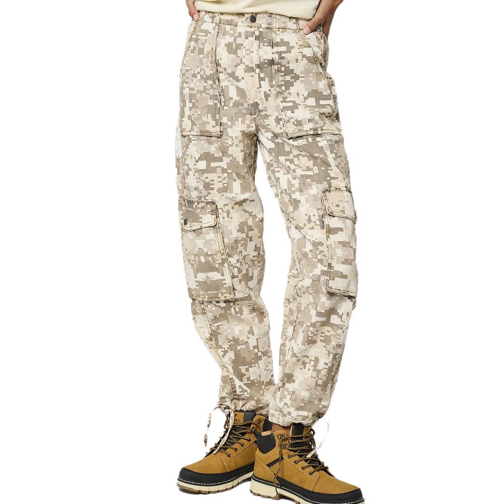 Pantalon fluide Beige/Vert Femme Kaporal SILAR pas cher