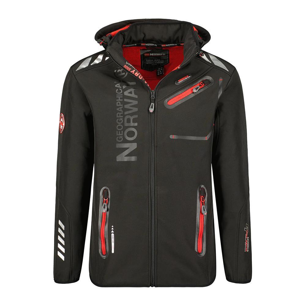 Parka Softshell Noir/Orange Homme Geographical Norway GN-ROYAUTE pas cher