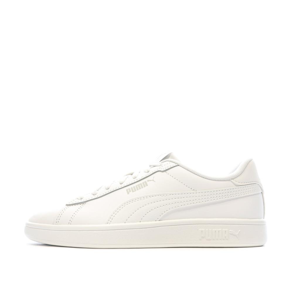 Baskets Blanches Fille Puma Smash 3.0 pas cher