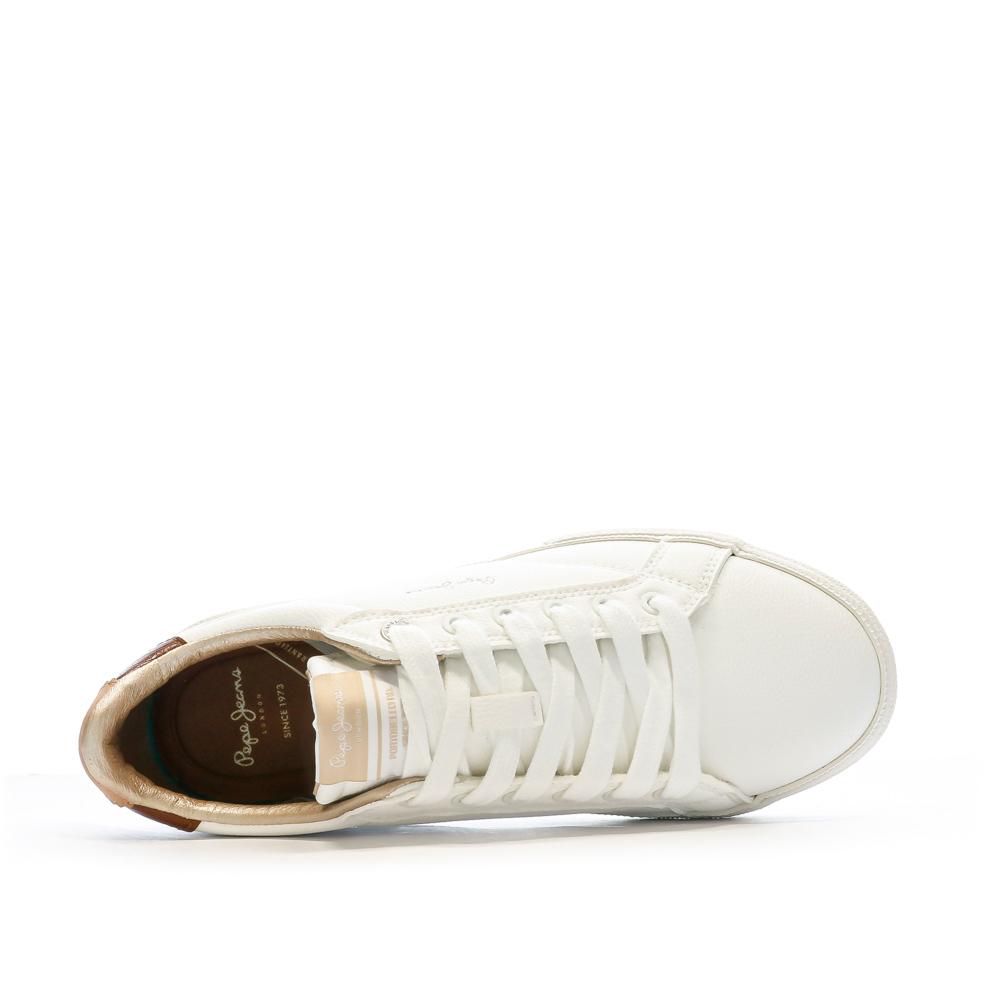 Baskets Blanche Femme Pepe jeans Kenton Class vue 4