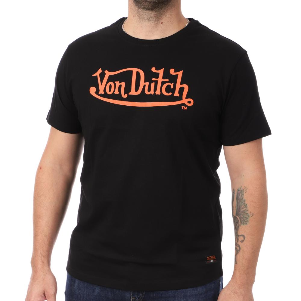 T-shirt Noir Homme Von Dutch BRU pas cher