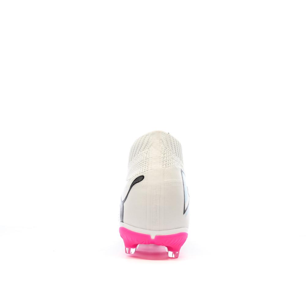 Chaussures de football Blanches/Roses Homme Puma Future 7 Match vue 3