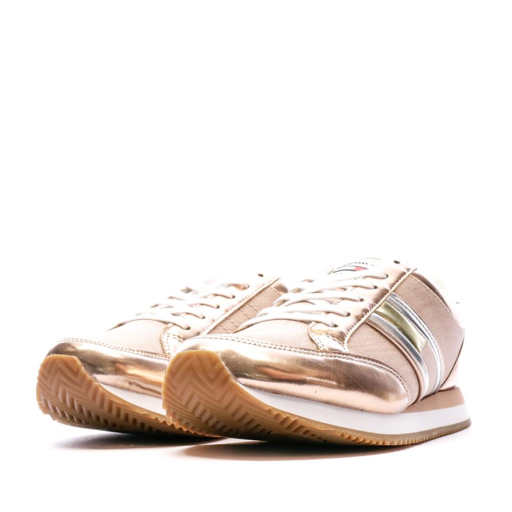 Baskets Rose Gold Femme Tommy Hilfiger Casual Retro vue 6
