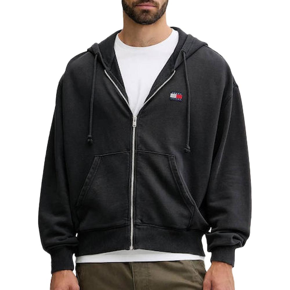 Tommy Hilfiger DM0DM22080 Men's Black Zip Sweat Top affordable