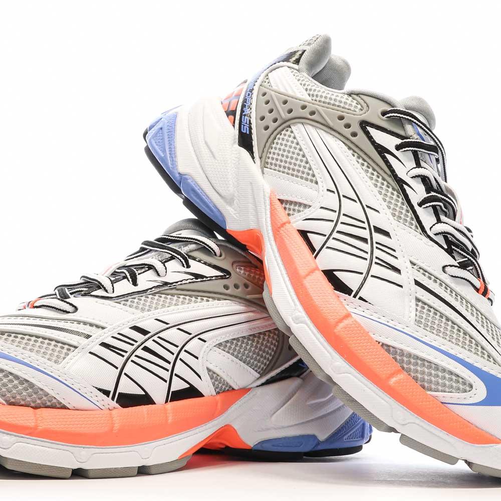 Baskets Noires/Blanc/Orange Homme Puma Velophasis vue 7