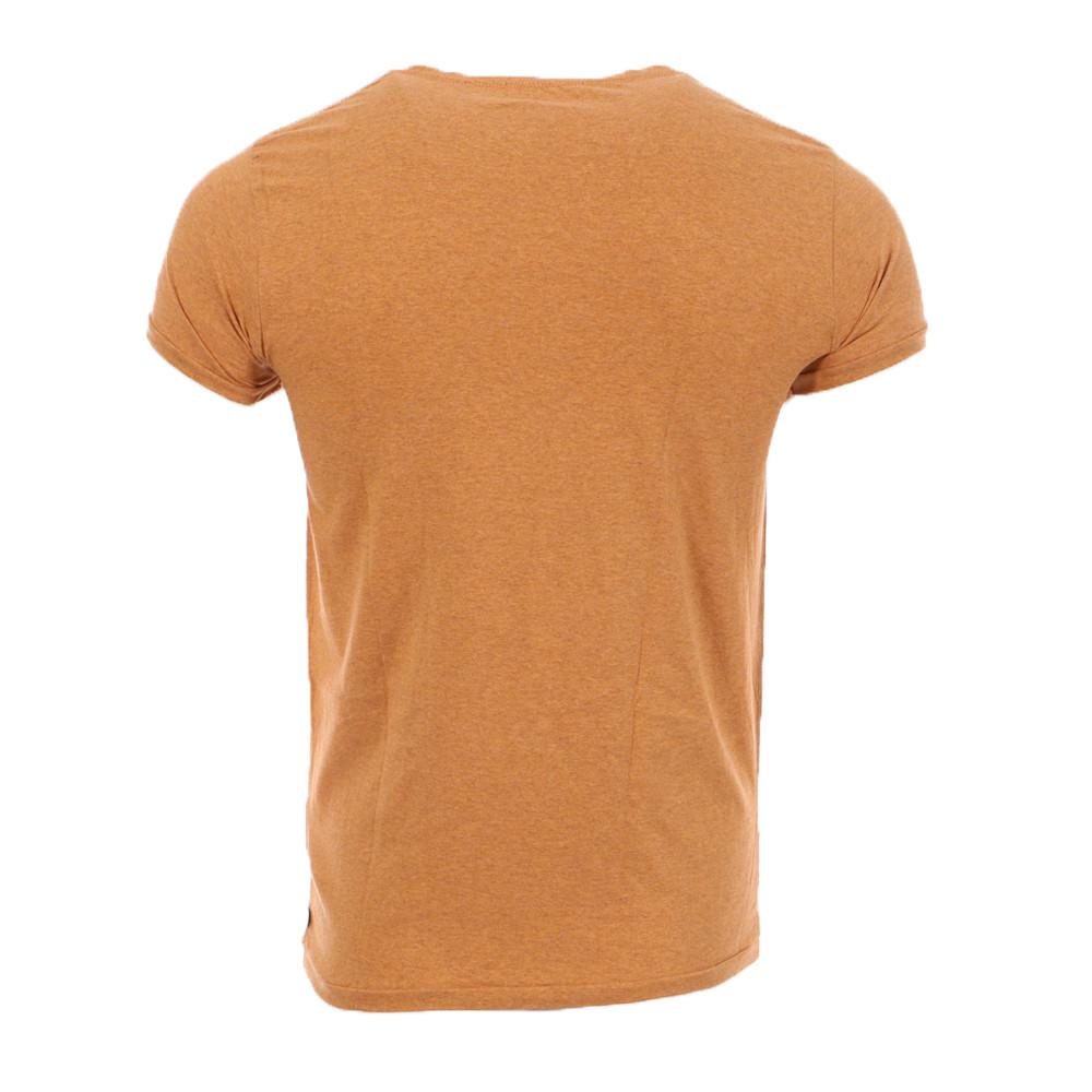 T-shirt Marron Homme Scotch & Soda Holiday vue 2
