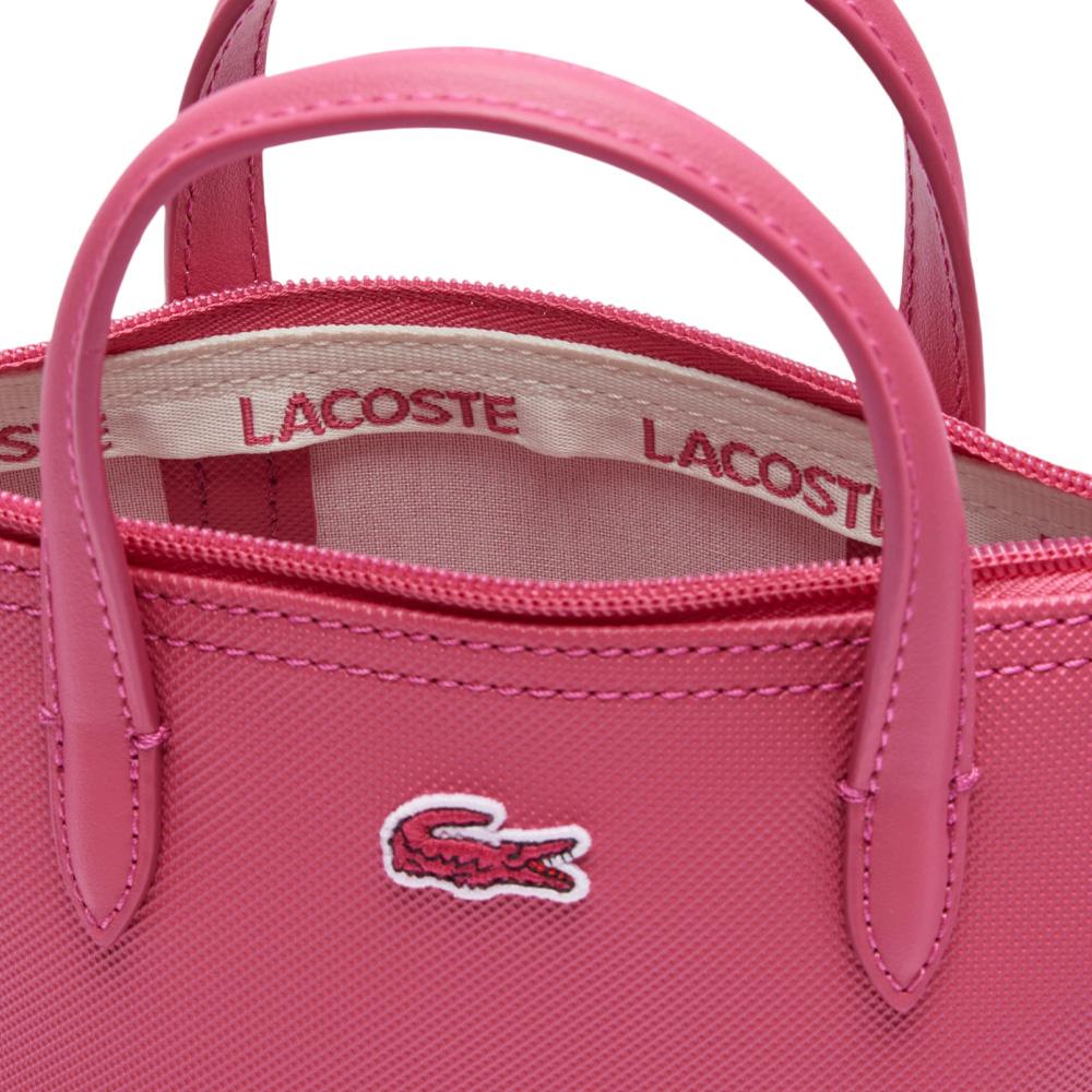 Sac Bandoulière Rose foncé Femme Lacoste Concept Mini Tote L.12.12 vue 3