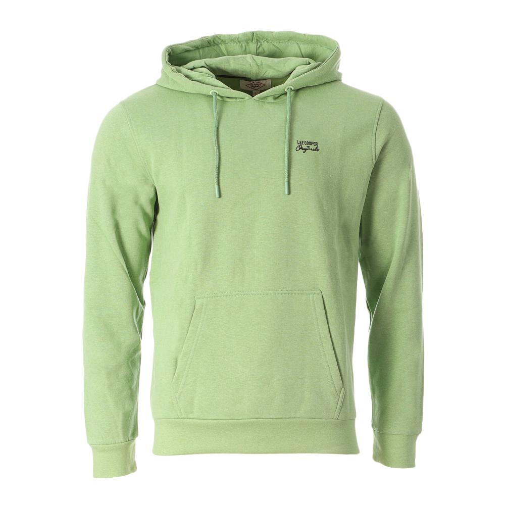 Sweat à Capuche Vert Homme Lee Cooper Odalo681 pas cher