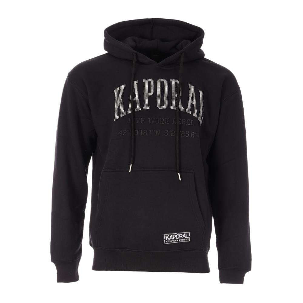 Sweat à Capuche Noir Homme Kaporal BENJY pas cher