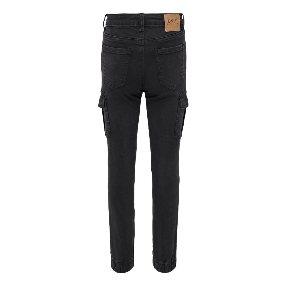 Pantalon Noir Cargo Fille Only Missouri vue 2