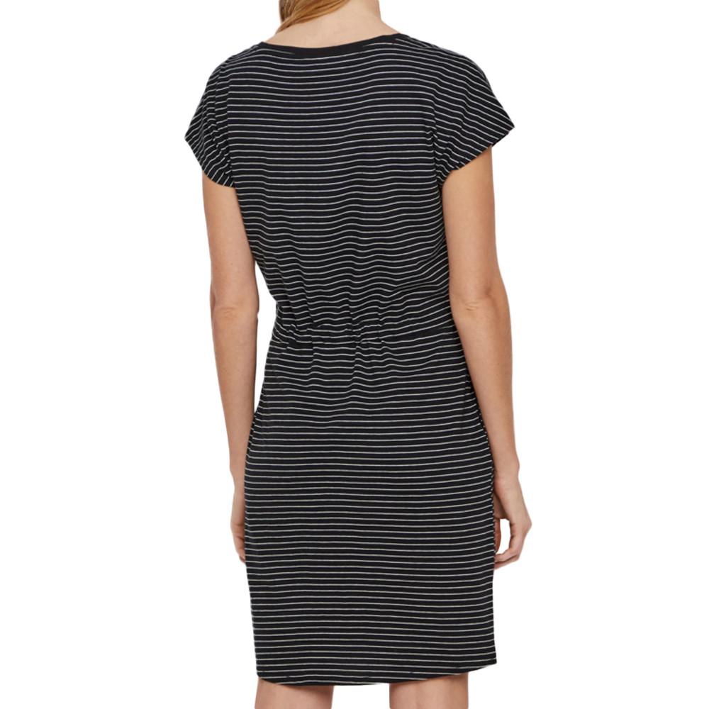 Robe Noir à rayures Femme Vero Moda Mapril vue 2