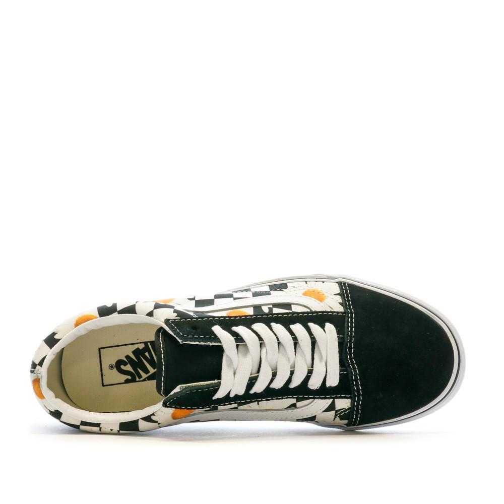 Baskets Blanches/Noires Femme Vans Ua Old Skool vue 4