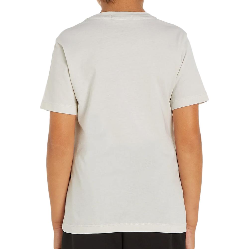 T-shirt Gris Garçon Calvin Klein Jeans IU0IU00599 vue 2