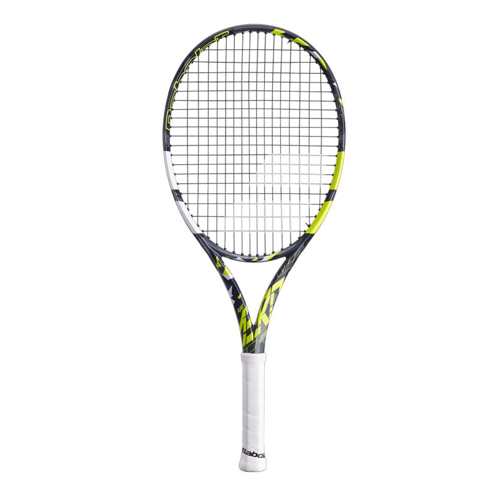 Raquette de Tennis Gris/Jaune Babolat Pure Aero Junior 26 S CV pas cher