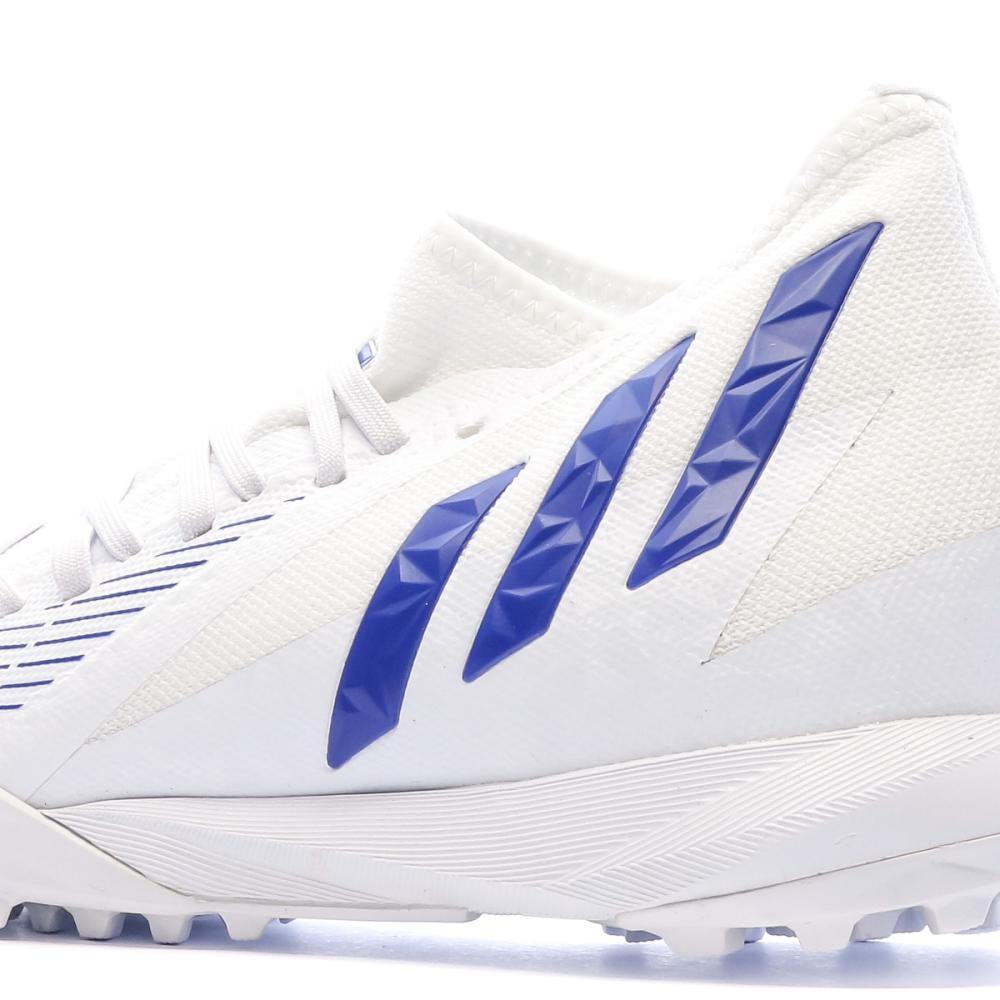 Chaussures de foot Blanc/Bleu Homme Adidas Predator Edge.3 TF vue 7