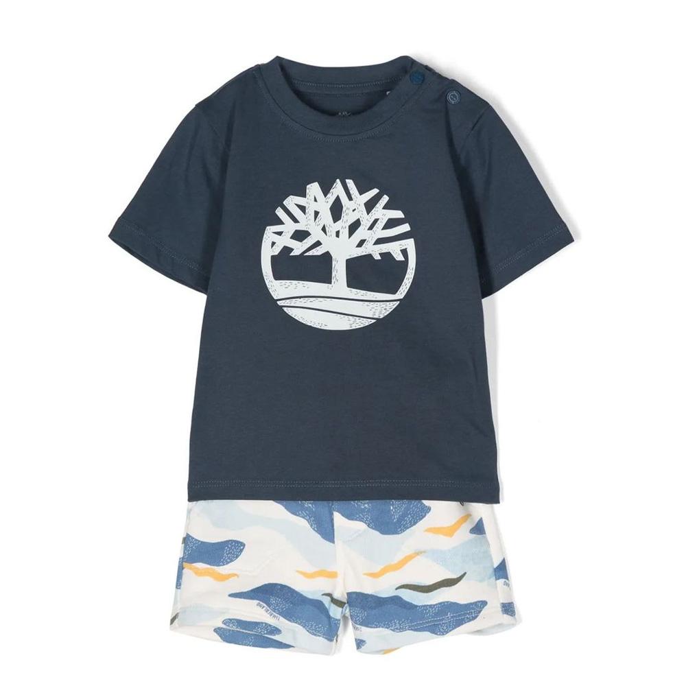 Ensemble Blanc/Bleu Garçon Timberland T60185 pas cher