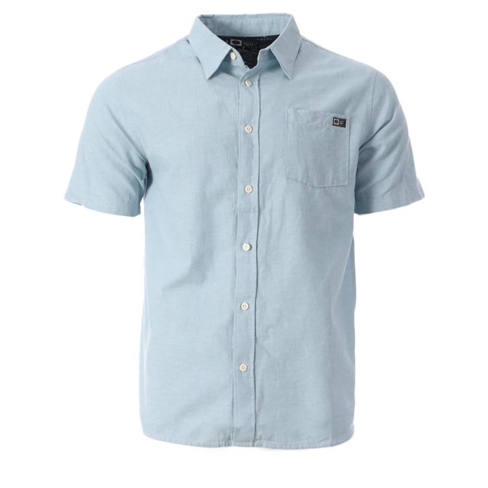 Chemisette Manches Courtes Bleu Salty Crew Stitch pas cher