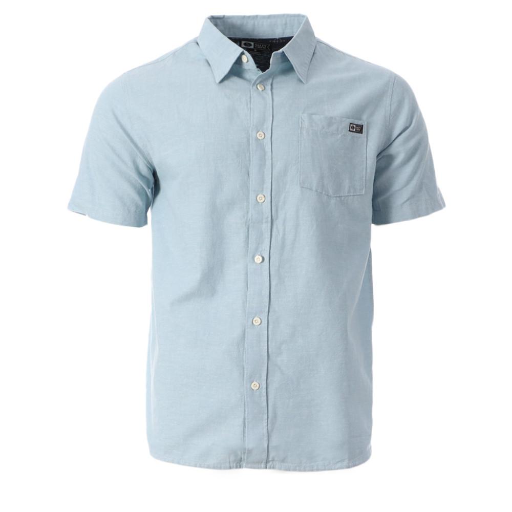 Chemise Manches Courtes Bleu Salty Crew Stitch pas cher